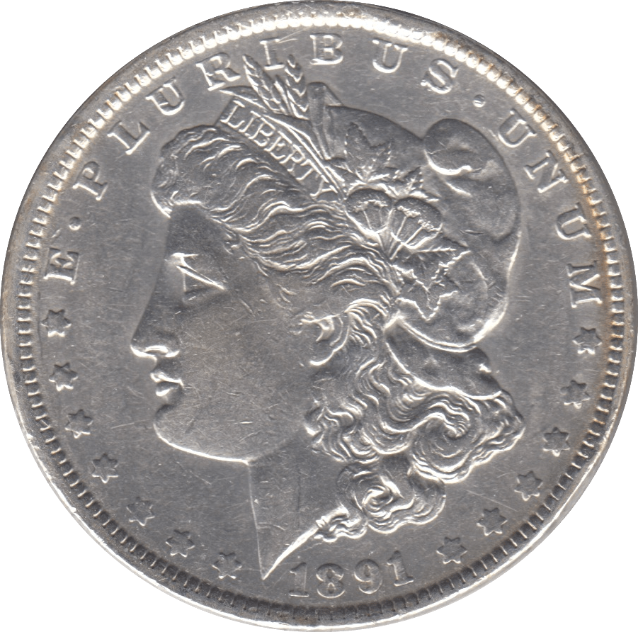1891 SILVER MORGAN DOLLAR USA - SILVER WORLD COINS - Cambridgeshire Coins