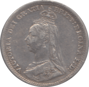 1891 SILVER THREEPENCE ( GVF ) - Threepence - Cambridgeshire Coins