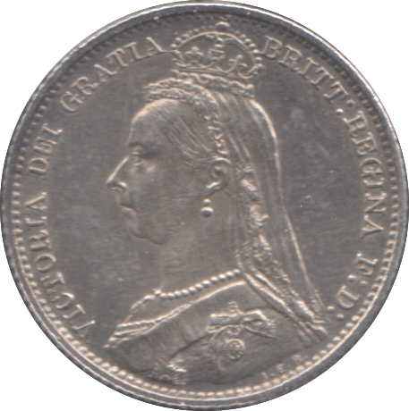 1891 SIXPENCE ( EF ) - Sixpence - Cambridgeshire Coins