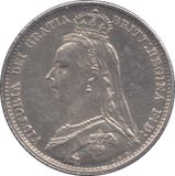 1891 SIXPENCE ( EF ) - Sixpence - Cambridgeshire Coins