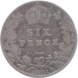 1891 SIXPENCE ( FAIR ) 7 - Sixpence - Cambridgeshire Coins