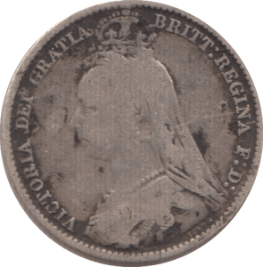 1891 SIXPENCE ( FAIR ) - Sixpence - Cambridgeshire Coins