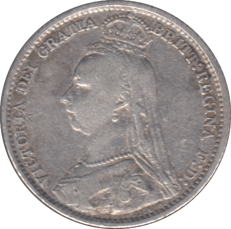 1891 SIXPENCE ( FINE ) 3 - Sixpence - Cambridgeshire Coins