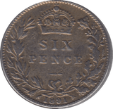 1891 SIXPENCE ( FINE ) 6 - Sixpence - Cambridgeshire Coins