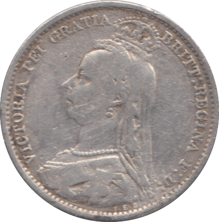 1891 SIXPENCE ( FINE ) 8 - SIXPENCE - Cambridgeshire Coins