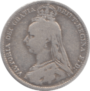1891 SIXPENCE ( FINE ) 9 - Sixpence - Cambridgeshire Coins