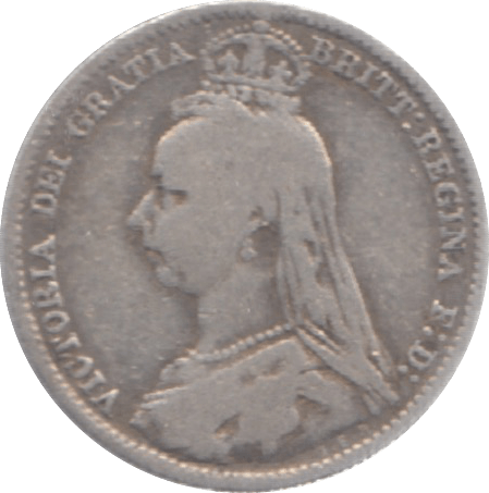1891 SIXPENCE ( FINE ) 9 - Sixpence - Cambridgeshire Coins