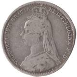 1891 SIXPENCE ( NF ) - Sixpence - Cambridgeshire Coins