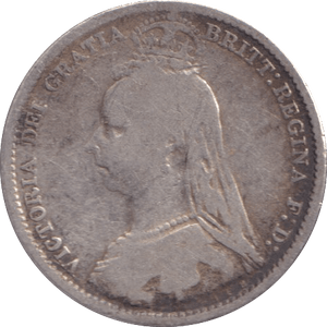 1891 SIXPENCE ( NF ) - Sixpence - Cambridgeshire Coins