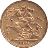 1891 SOVEREIGN ( GVF ) - Sovereign - Cambridgeshire Coins
