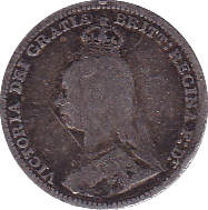 1891 THREEPENCE (F) - Threepence - Cambridgeshire Coins