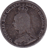 1891 THREEPENCE (F) - Threepence - Cambridgeshire Coins