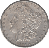 1891 USA SILVER MORGAN DOLLAR SAN FRANCISCO MINT - SILVER WORLD COINS - Cambridgeshire Coins