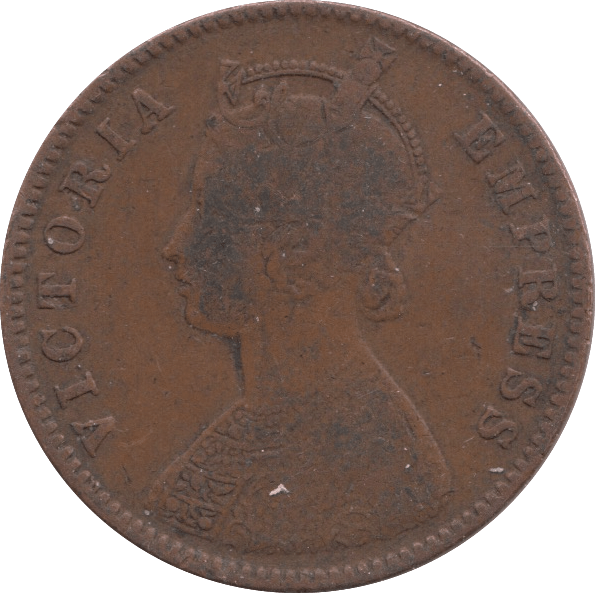 1892 1/4 ANNA INDIA - WORLD COINS - Cambridgeshire Coins
