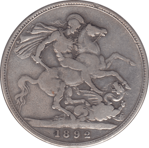 1892 CROWN ( FINE ) 2 - Crown - Cambridgeshire Coins