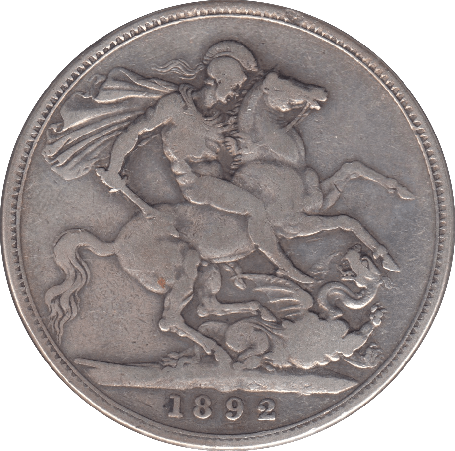 1892 CROWN ( FINE ) 2 - Crown - Cambridgeshire Coins