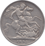 1892 CROWN ( FINE ) 3 - Crown - Cambridgeshire Coins