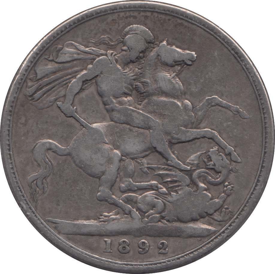 1892 CROWN ( FINE ) 5 - Crown - Cambridgeshire Coins