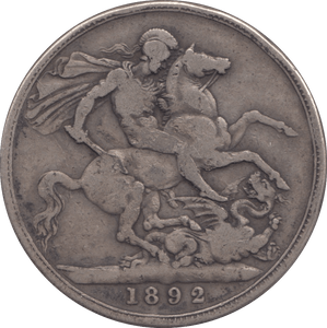 1892 CROWN ( FINE ) 6 - Crown - Cambridgeshire Coins