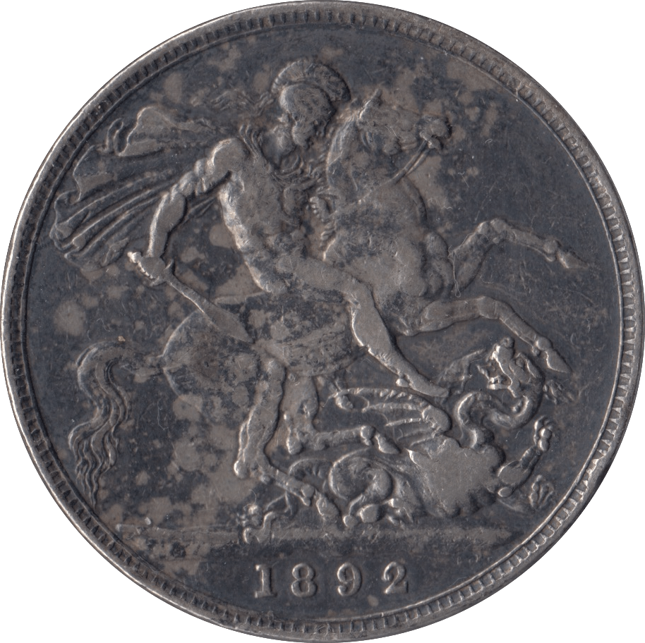 1892 CROWN ( FINE ) - CROWN - Cambridgeshire Coins