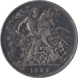 1892 CROWN ( FINE ) - CROWN - Cambridgeshire Coins