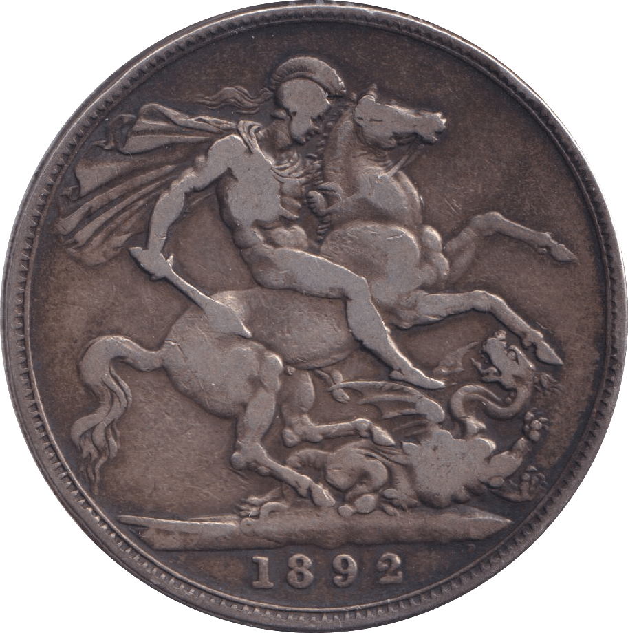 1892 CROWN ( FINE ) - CROWN - Cambridgeshire Coins