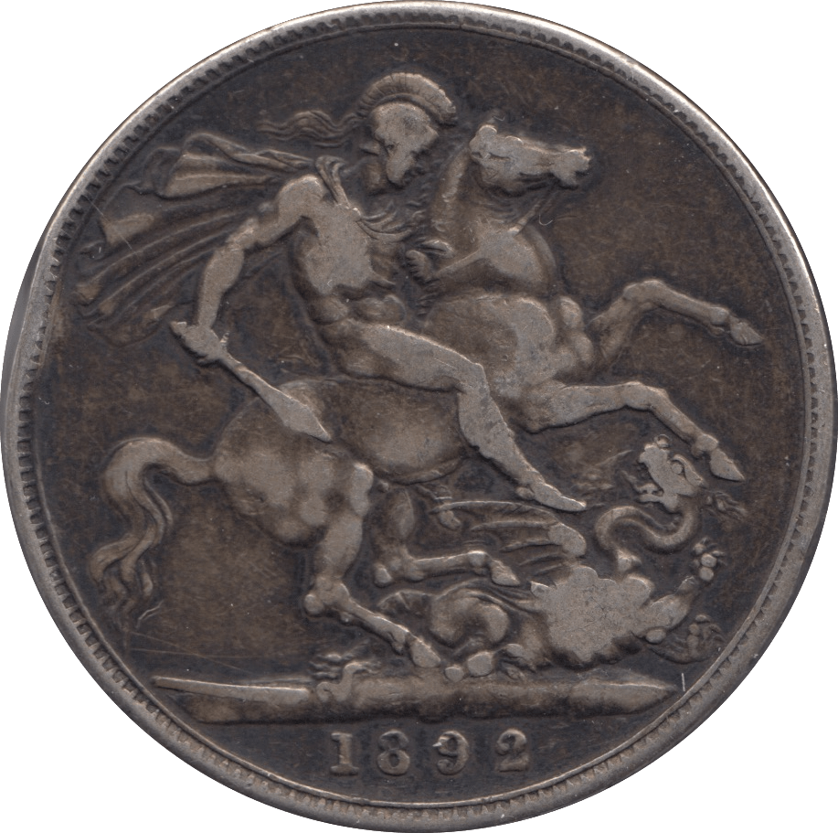 1892 CROWN ( FINE ) - Crown - Cambridgeshire Coins