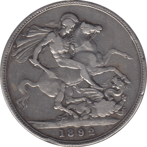 1892 CROWN ( GF ) - Crown - Cambridgeshire Coins