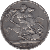 1892 CROWN ( GF ) - Crown - Cambridgeshire Coins