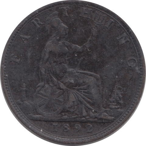 1892 FARTHING ( FAIR ) - Farthing - Cambridgeshire Coins