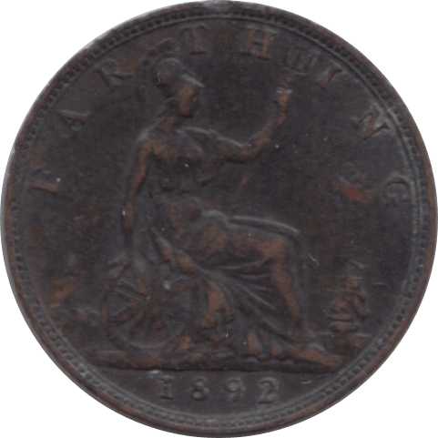 1892 FARTHING ( VF ) 1 - Farthing - Cambridgeshire Coins