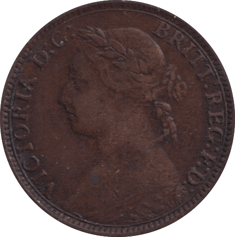 1892 FARTHING ( VF ) - Farthing - Cambridgeshire Coins