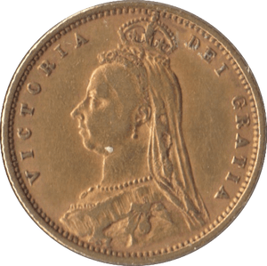 1892 GOLD HALF SOVEREIGN ( EF ) 2 - Half Sovereign - Cambridgeshire Coins