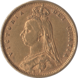 1892 GOLD HALF SOVEREIGN ( EF ) 3 - Half Sovereign - Cambridgeshire Coins