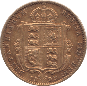 1892 GOLD HALF SOVEREIGN ( EF ) - Half Sovereign - Cambridgeshire Coins