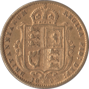 1892 GOLD HALF SOVEREIGN ( GVF ) - Half Sovereign - Cambridgeshire Coins