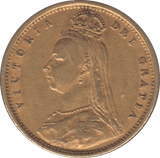 1892 GOLD HALF SOVEREIGN ( VF ) - Half Sovereign - Cambridgeshire Coins