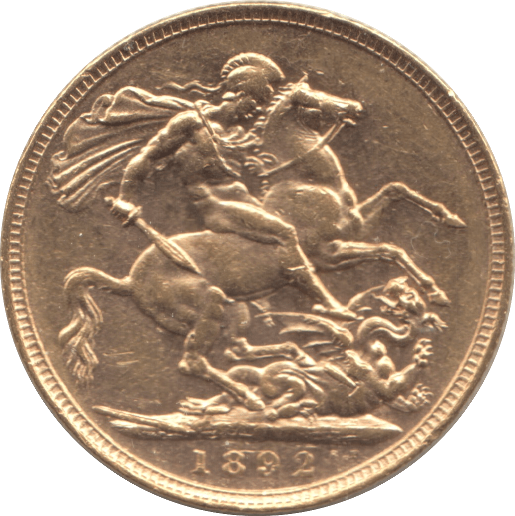 1892 GOLD SOVEREIGN ( AUNC ) - Sovereign - Cambridgeshire Coins