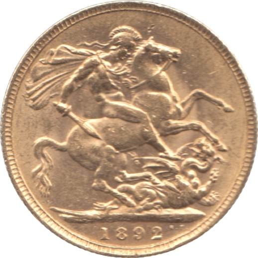 1892 GOLD SOVEREIGN ( EF ) 2 - Sovereign - Cambridgeshire Coins