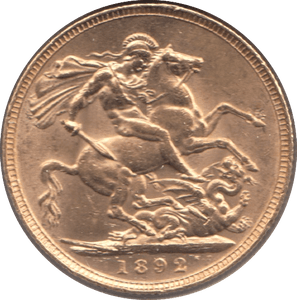 1892 GOLD SOVEREIGN ( EF ) - Sovereign - Cambridgeshire Coins
