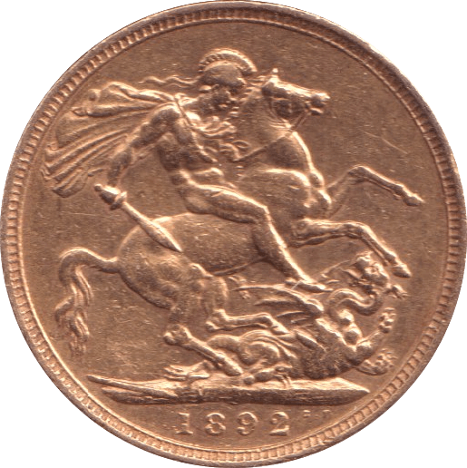 1892 GOLD SOVEREIGN ( GVF ) - Sovereign - Cambridgeshire Coins