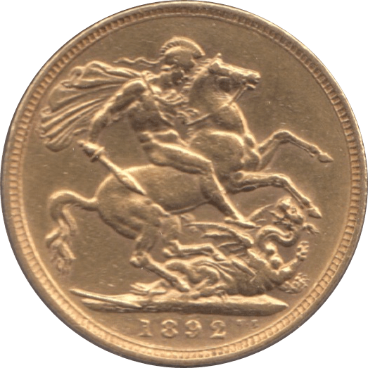 1892 GOLD SOVEREIGN ( VF ) - Sovereign - Cambridgeshire Coins