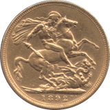 1892 GOLD SOVEREIGN ( VF ) - Sovereign - Cambridgeshire Coins
