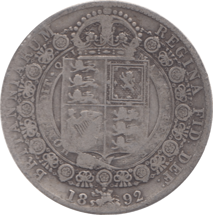 1892 HALFCROWN ( FAIR ) 6 - Halfcrown - Cambridgeshire Coins