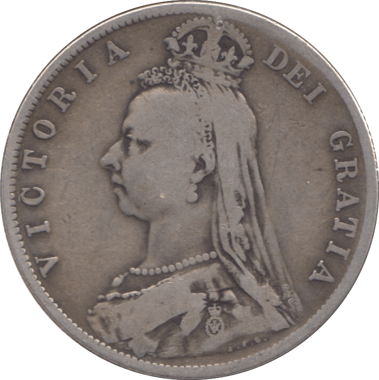 1892 HALFCROWN ( FINE ) - Halfcrown - Cambridgeshire Coins