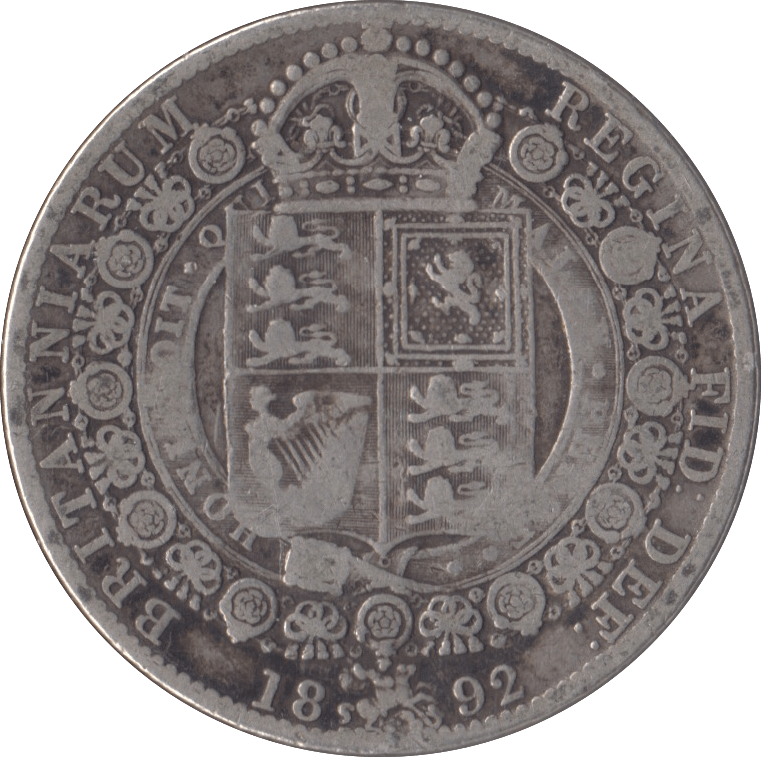 1892 HALFCROWN ( FINE ) - Halfcrown - Cambridgeshire Coins
