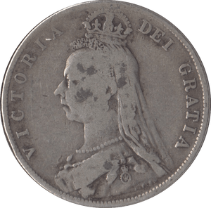 1892 HALFCROWN ( FINE ) - Halfcrown - Cambridgeshire Coins