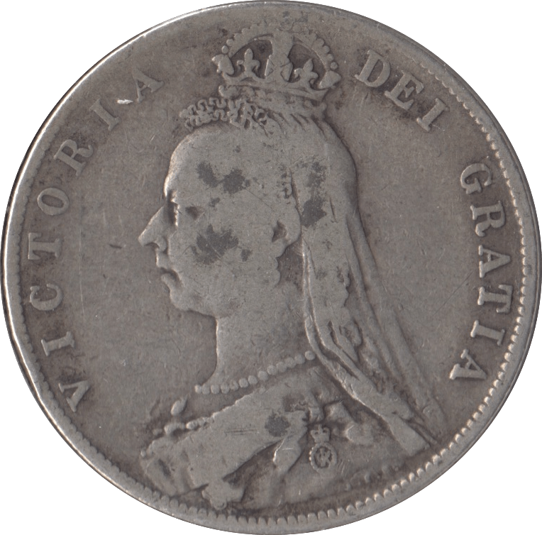1892 HALFCROWN ( FINE ) - Halfcrown - Cambridgeshire Coins