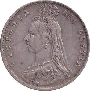 1892 HALFCROWN ( VF ) - Halfcrown - Cambridgeshire Coins