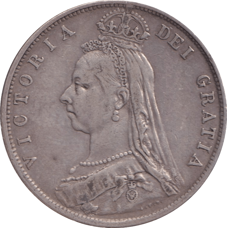 1892 HALFCROWN ( VF ) - Halfcrown - Cambridgeshire Coins